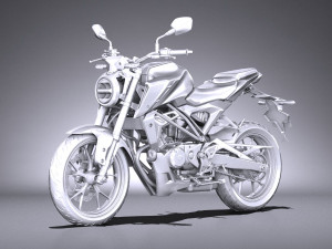 Honda CBR 125 R 2018 3D Model