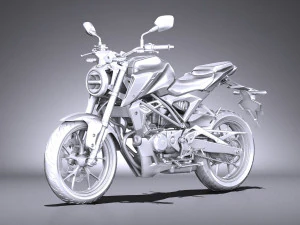 Honda CBR 125 R 2018 3D Model