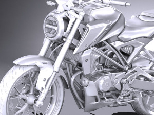 Honda CBR 125 R 2018 3D Model