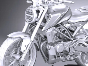 Honda CBR 125 R 2018 3D Model