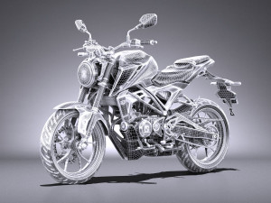 Honda CBR 125 R 2018 3D Model
