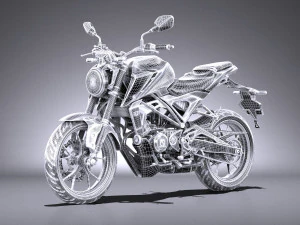 Honda CBR 125 R 2018 3D Model