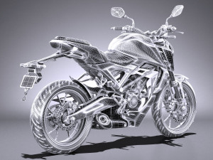 Honda CBR 125 R 2018 3D Model