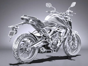 Honda CBR 125 R 2018 3D Model