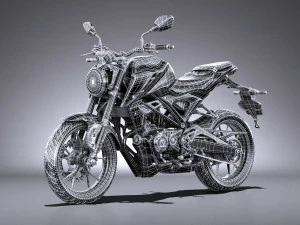 Honda CBR 125 R 2018 3D Model
