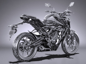 Honda CBR 125 R 2018 3D in 3DExport