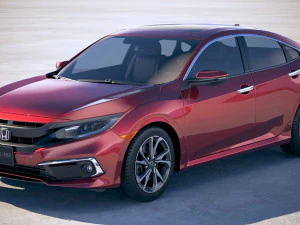 Honda C&iacute;vico 2019 Modelo 3D