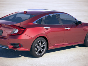 Honda Civic 2019 3D-Modell