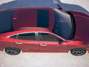 Honda Civic 2019 3D-Modell