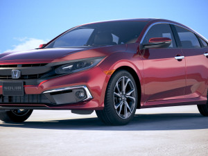 Honda Civic 2019 3D-Modell