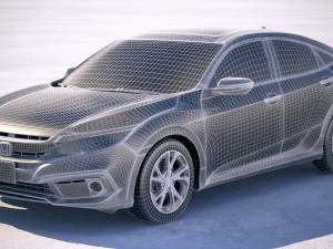 Honda Civic 2019 3D Model
