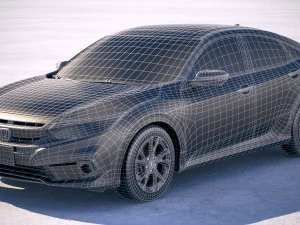 Honda Civic 2019 3D Model