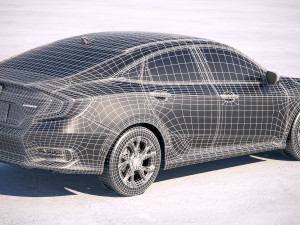 Honda Civic 2019 3D-Modell
