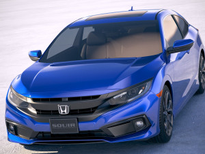 Honda Civic Coupe 2019 3D Model