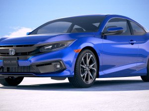 Honda Civic Coupe 2019 3D Model