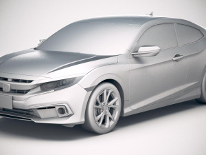 Honda Civic Coupe 2019 3D Model
