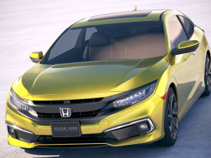 Honda Civic Coupe Led 2019 3D मॉडल