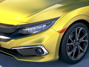 Honda Civic Coupe Led 2019 3D मॉडल
