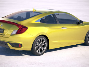 Honda Civic Coupe Led 2019 3D मॉडल