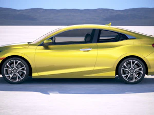 Honda Civic Coupe Led 2019 3D Model