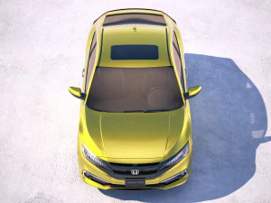Honda Civic Coupe Led 2019 3D Model