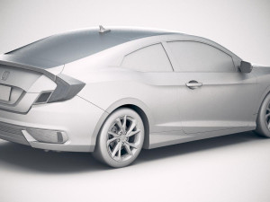 Honda Civic Coupe Led 2019 3D मॉडल