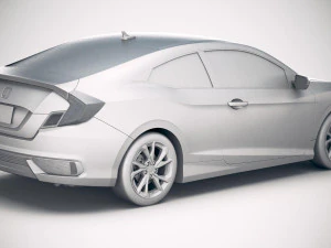 Honda Civic Coupe Led 2019 3D Model