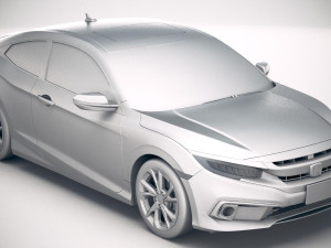 Honda Civic Coupe Led 2019 3D मॉडल