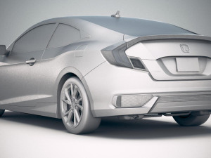 Honda Civic Coupe Led 2019 3D मॉडल