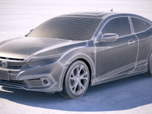 Honda Civic Coupe Led 2019 3D मॉडल