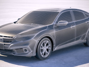 Honda Civic Led 2019 Modelo 3D