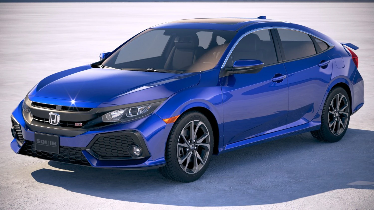 Honda Civic Si Sedan 2017 3D Model .c4d .max .obj .3ds .fbx .stl .blend 