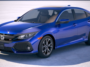Honda Civic Si Sedan 2017 3D Model