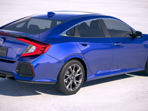 Honda Civic Si Sedan 2017 3D 모델