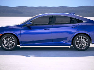 Honda Civic Si Sedan 2017 3D Model