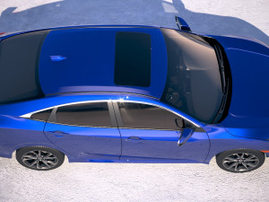 Honda Civic Si Sedan 2017 3D 모델