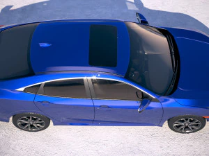 Honda Civic Si Sedan 2017 3D Model