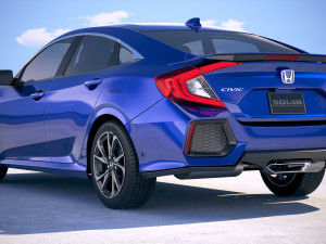 Honda Civic Si Sedan 2017 3D 모델
