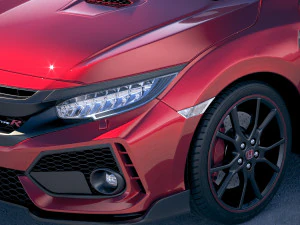 Honda Civic Type R 2018 3D Model