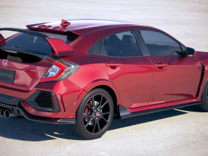 Honda Civic Type R 2018 3D Model