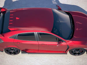 Honda Civic Type R 2018 3D Model