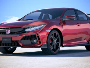 Honda Civic Type R 2018 3D Model