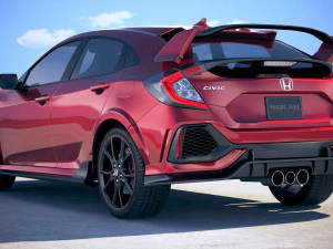 Honda Civic Type R 2018 3D Model
