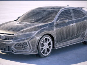 Honda Civic Type R 2018 3D Model
