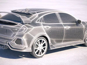 Honda Civic Type R 2018 3D Model