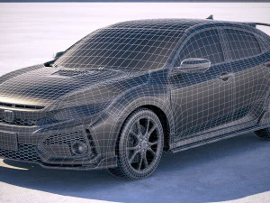 Honda Civic Type R 2018 3D Model