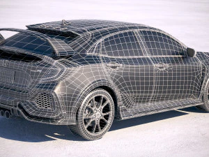 Honda Civic Type R 2018 3D Model