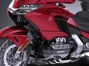 Honda Goldwing 2018 3D Model