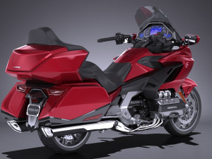 Honda Goldwing 2018 3D Model