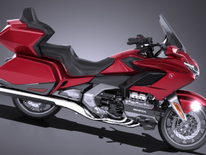 Honda Goldwing 2018 3D Model